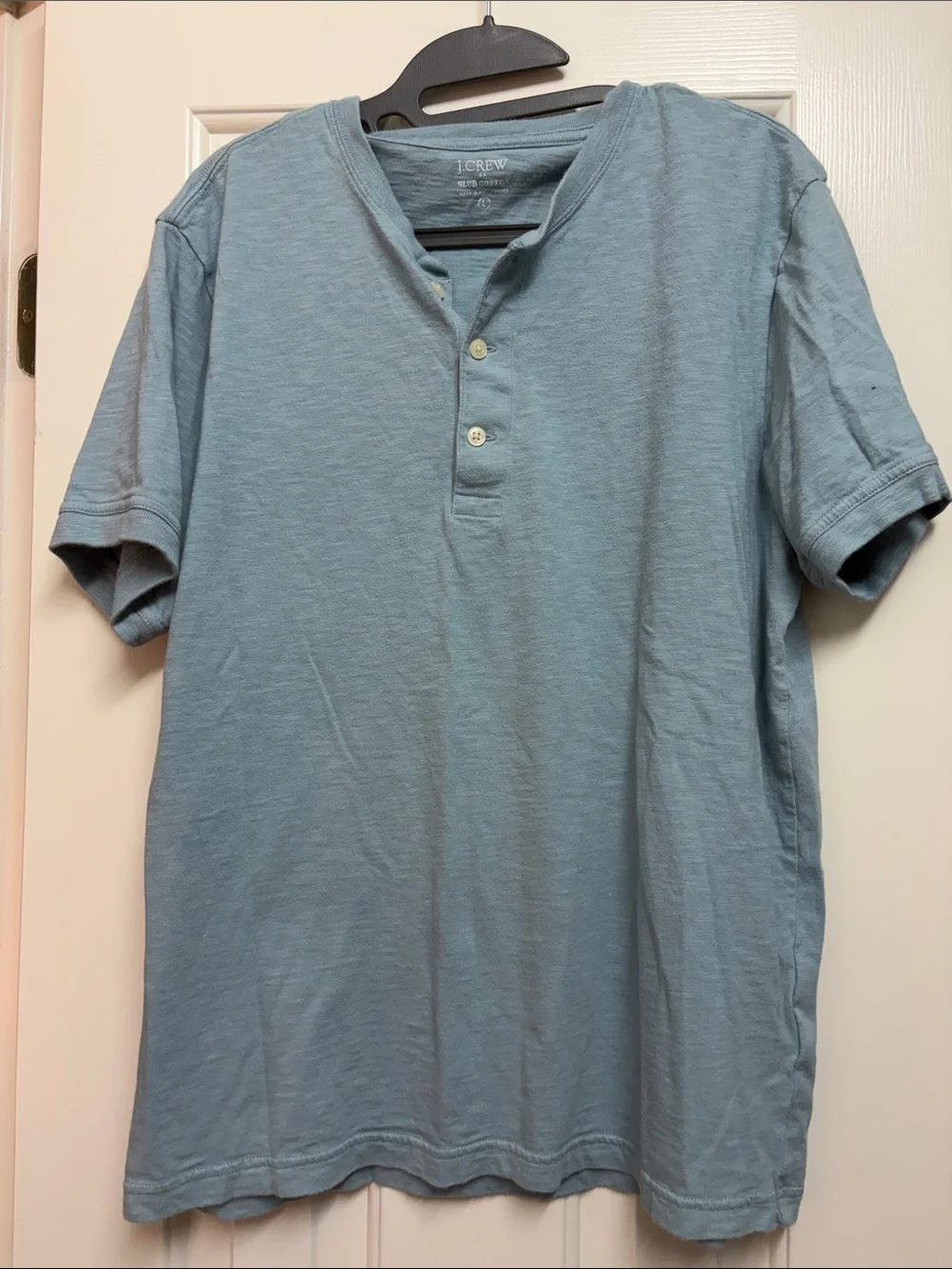 3-Pack Men’s Short Sleeve Tees & Henley in Navy, Light Blue, Sage